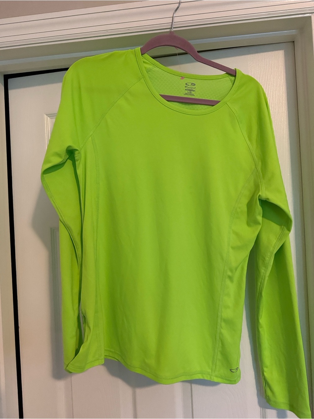Champion Women's Long Sleeve Tee - Neon Green
